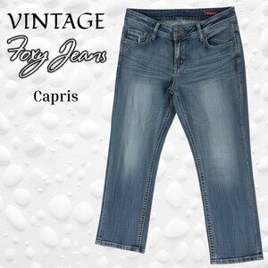 🦊 Foxy Jeans Capris — Vintage Y2K Size 9
